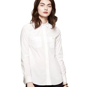 kate spade mrs. poplin button down size 2